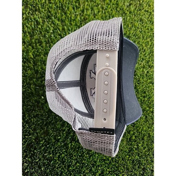 VORTEX Optics Embroidered Logo Gray & Navy Mesh Snapback Cap Hat - Picture 11 of 16